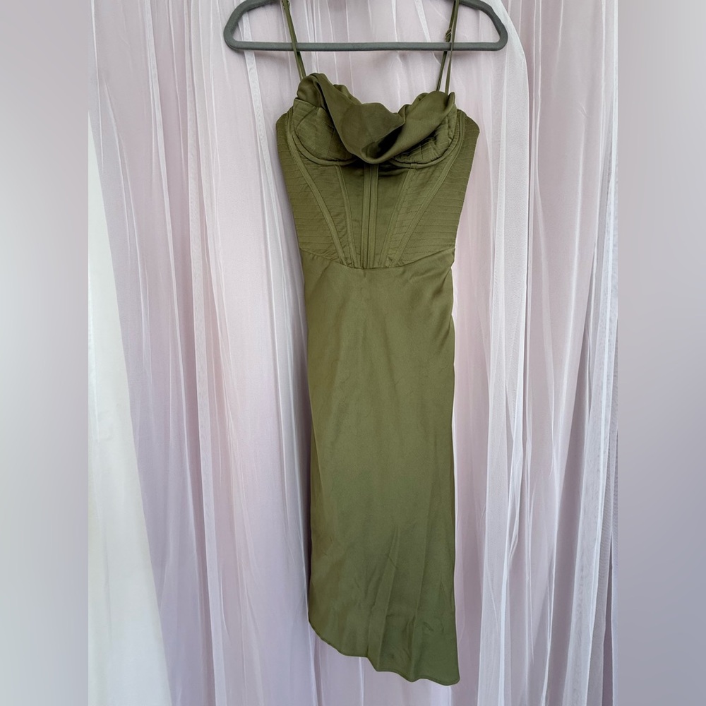 House of CB Olive Backless Dress